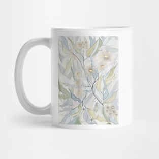 Soft Gentle Gum Leaves and Flowers Mug